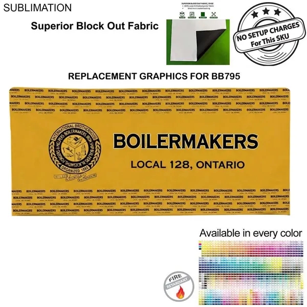 Replacement Graphics Double Sided 20'W x 8'H EuroFit Superior Block out... from ASI 53509 FIEL-Fairdeal Import & Export