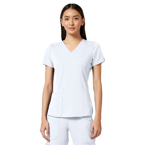 Med Couture Touch Women's V-Neck Shirttail Top... from ASI 86018 Scrub Authority