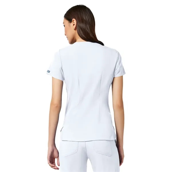 Med Couture Touch Women's V-Neck Shirttail Top... from ASI 86018 Scrub Authority