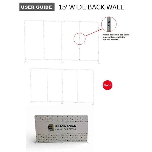 Tradeshow Booth Package Supreme, 15' EuroFit Tension Fabric Wall Display and... from ASI 53509 FIEL-Fairdeal Import & Export / FIEL