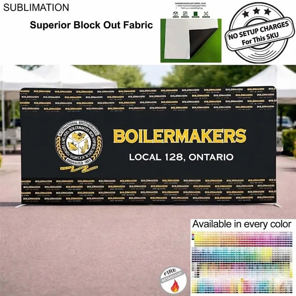 20'W x 8'H EuroFit Tension Fabric Straight Wall Kit, Double Sided... from ASI 53509 FIEL-Fairdeal Import & Export