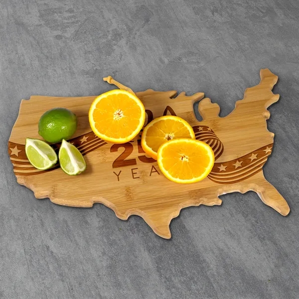 USA shaped cutting boards are great for vacation or travel gifts.... from ASI 91565 Totally Bamboo