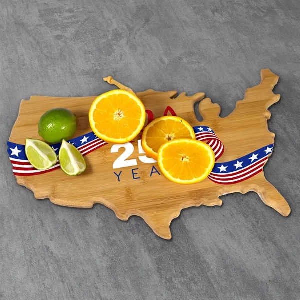 USA shaped cutting boards are great for vacation or travel gifts.... from ASI 91565 Totally Bamboo