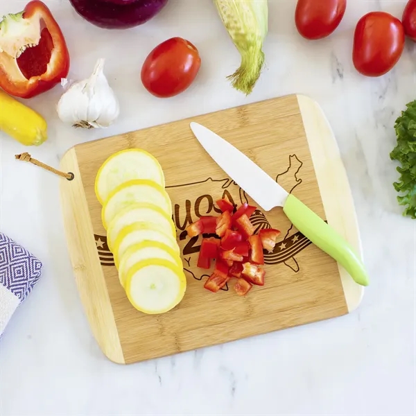 Two-Tone bamboo cutting board with contrasting border.... from ASI 91565 Totally Bamboo
