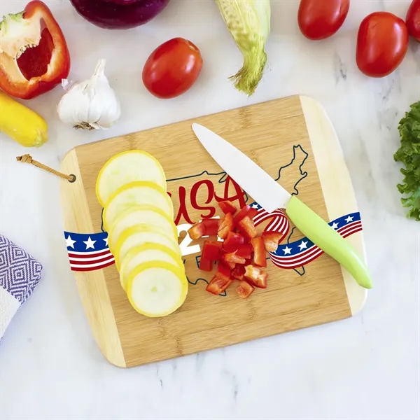 Two-Tone bamboo cutting board with contrasting border.... from ASI 91565 Totally Bamboo