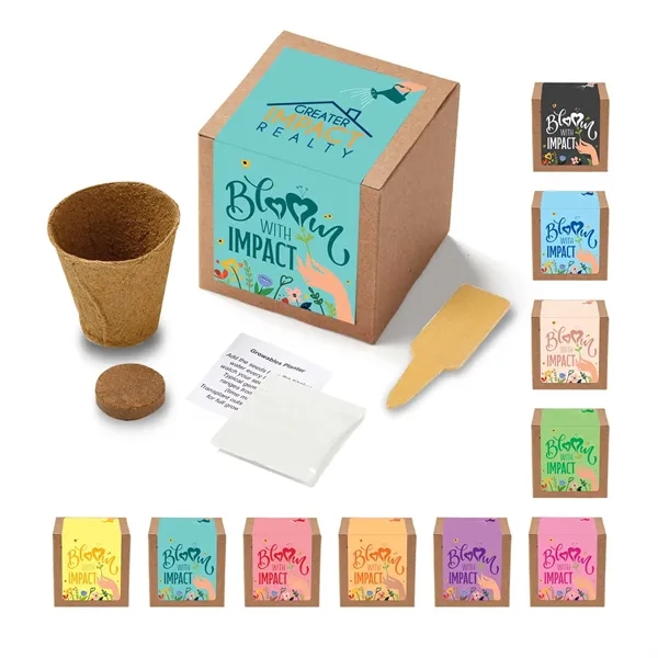 Bloo with Impact Grow kit includes seeds, soil, and wooden stake... from ASI 63549 Jornik Manufacturing Corp / Jornik