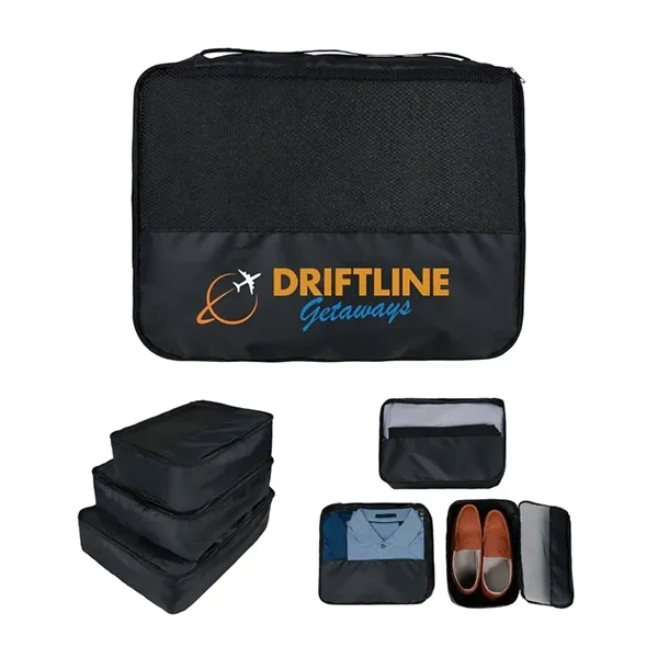 Flynn Recycled (RPET) 3-Piece Packing Cube Set... from ASI 67866 Logomark/Valumark