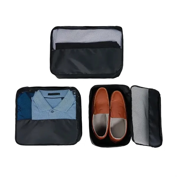 Flynn Recycled (RPET) 3-Piece Packing Cube Set... from ASI 67866 Logomark/Valumark