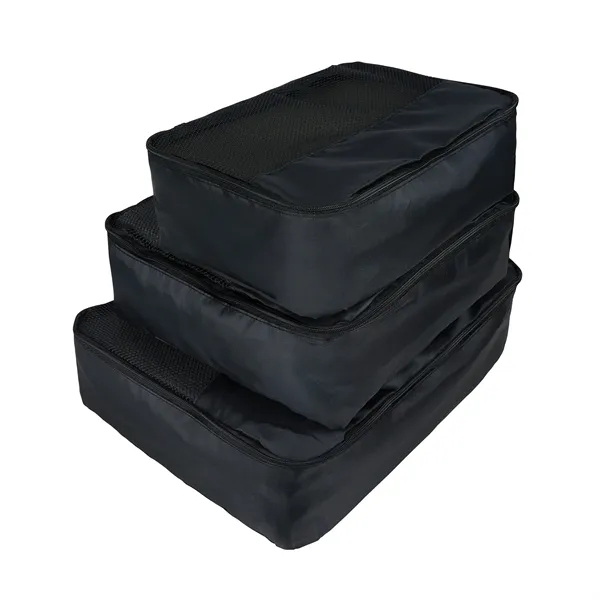 Flynn Recycled (RPET) 3-Piece Packing Cube Set... from ASI 67866 Logomark/Valumark