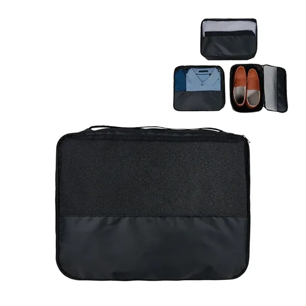 Flynn Recycled (RPET) 3-Piece Packing Cube Set... from ASI 67866 Logomark/Valumark