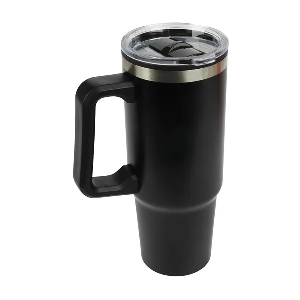 Item #KM8518 Rhea 30 oz. Steel/ 100% Recycled PP Liner Travel Mug