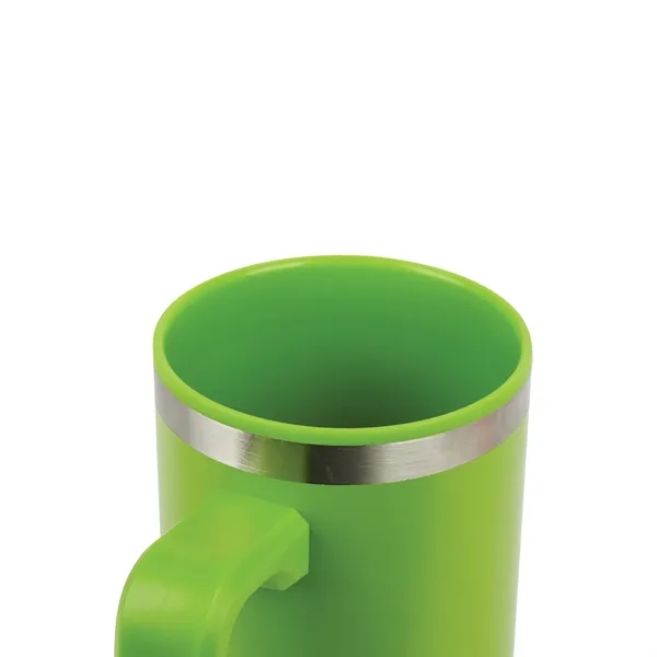 Item #KM8518 Rhea 30 oz. Steel/ 100% Recycled PP Liner Travel Mug