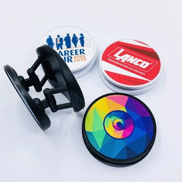 Pop Up Collapsible Grip & stand sticks flat to a phone,... from ASI 62635 Inno-Vative Solutions Grp LTD