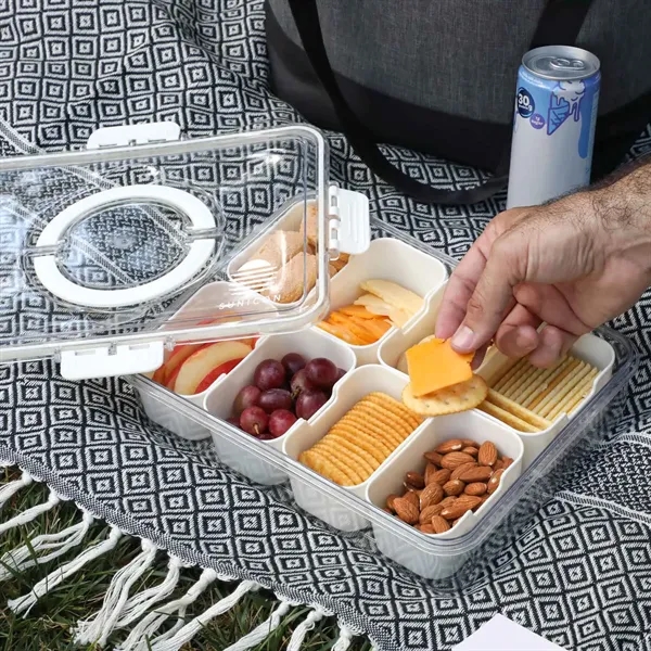 Picnic set with blanket, cooler bag, and portable snack tray.... from ASI 61966 HPG / Beacon Promotions