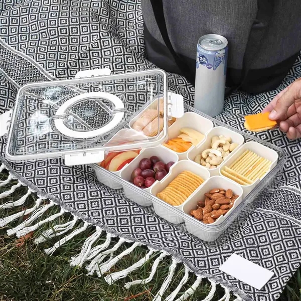 Picnic set with blanket, cooler bag, and portable snack tray.... from ASI 61966 HPG / Beacon Promotions