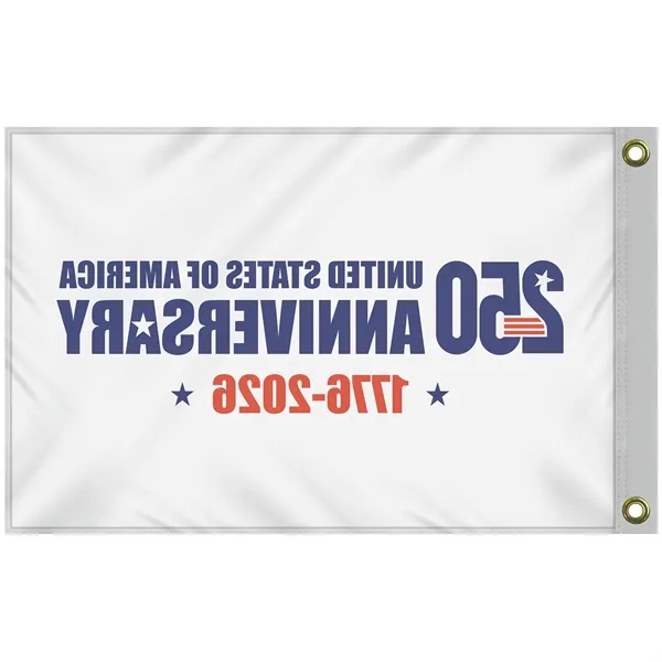 2' x 3' Single Reverse White America 250 Anniversary Flag... from ASI 80228 Quinn