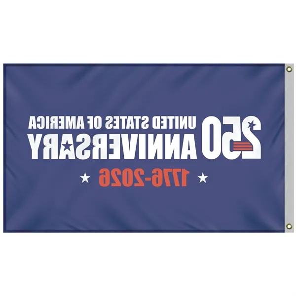 2' x 3' Single Reverse Blue America 250 Anniversary Flag... from ASI 80228 Quinn