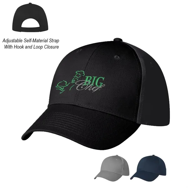 6 Panel Polyester Cap. 100% Polyester. 6 Panel, Medium Profile. Structured... from ASI 61125 Hit Promotional Products / Hit®