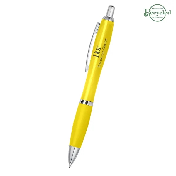 Ballpoint pen with plunger action and rubberized grip.... from ASI 61125 Hit Promotional Products / Hit®