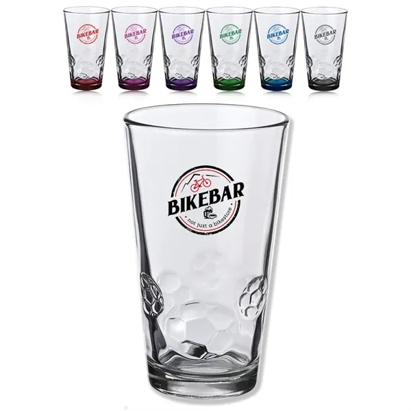 16 oz. soccer pint glass made of recyclable and durable glass.... from ASI 39552 BEL Promo