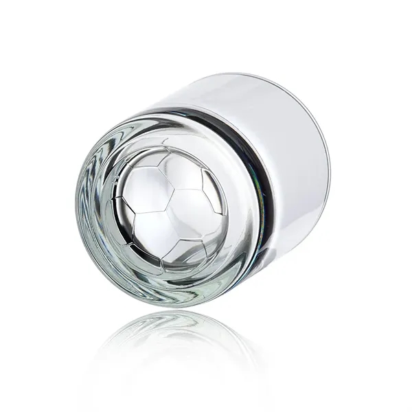 11 oz. recyclable whiskey glass with heavy base and embossed soccer... from ASI 39552 BEL Promo