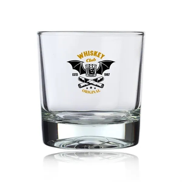 11 oz. recyclable whiskey glass with heavy base and embossed soccer... from ASI 39552 BEL Promo