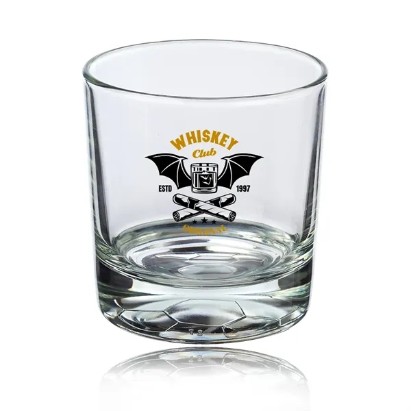 11 oz. recyclable whiskey glass with heavy base and embossed soccer... from ASI 39552 BEL Promo