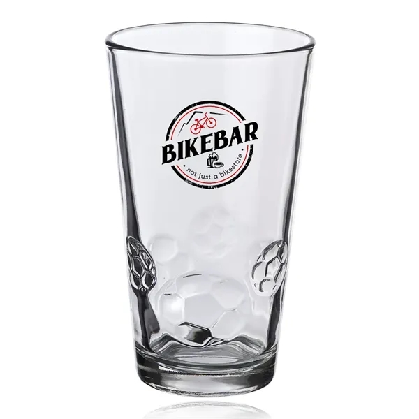 16 oz. soccer pint glass made of recyclable and durable glass.... from ASI 39552 BEL Promo