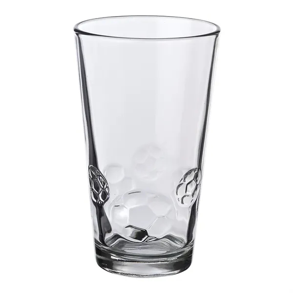 16 oz. soccer pint glass made of recyclable and durable glass.... from ASI 39552 BEL Promo