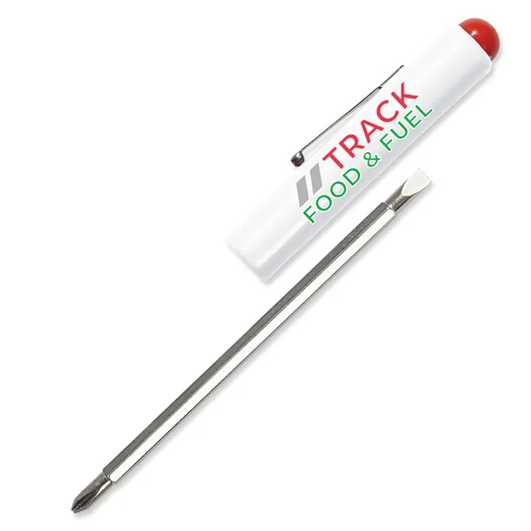 0.69"H x 5.88"W large barrel reversible pocket screwdriver with standard flat... from ASI 54040 Fey Promo / Mi Line by Fey