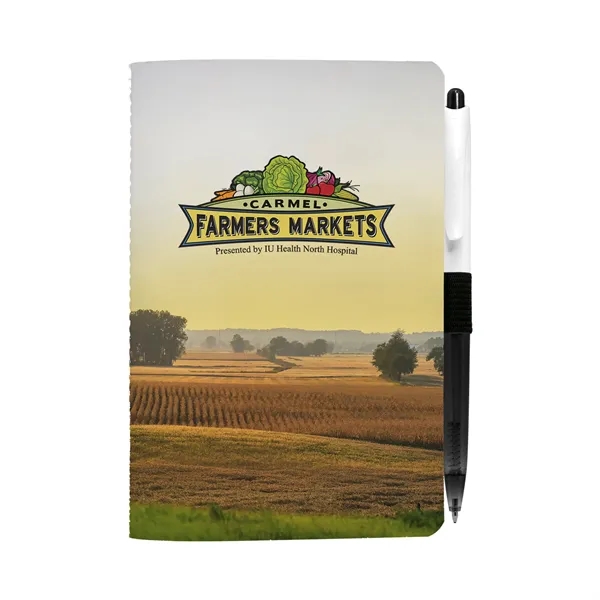 4" X 6" Sewn Paper Cover Notebook with Pen... from ASI 30208 A P Specialties / AP Specialties