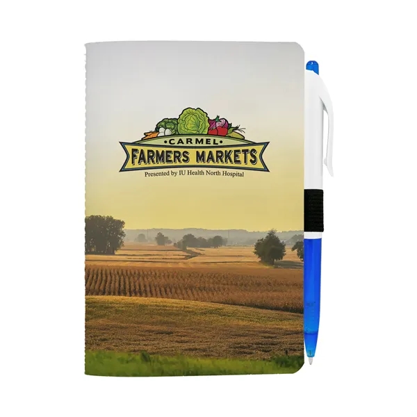 4" X 6" Sewn Paper Cover Notebook with Pen... from ASI 30208 A P Specialties / AP Specialties