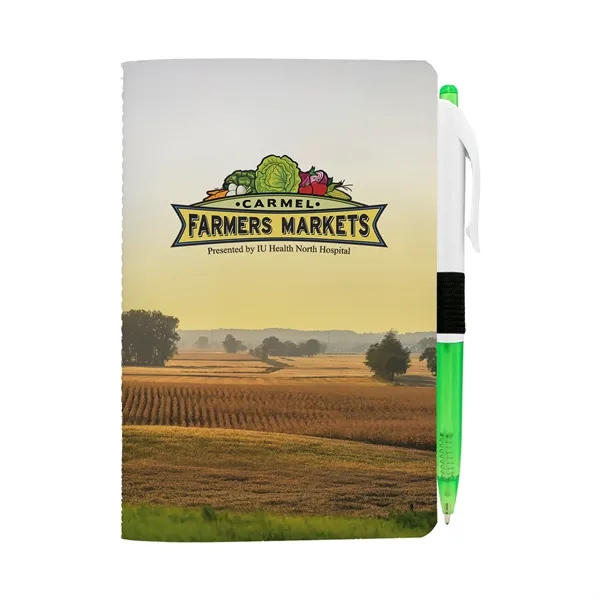 4" X 6" Sewn Paper Cover Notebook with Pen... from ASI 30208 A P Specialties / AP Specialties