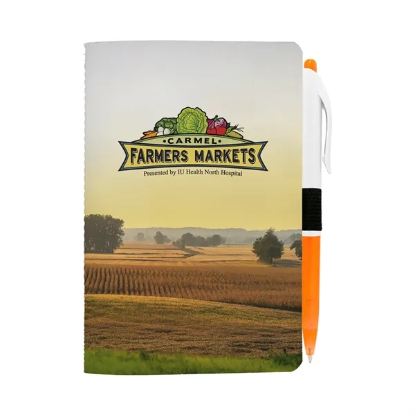 4" X 6" Sewn Paper Cover Notebook with Pen... from ASI 30208 A P Specialties / AP Specialties