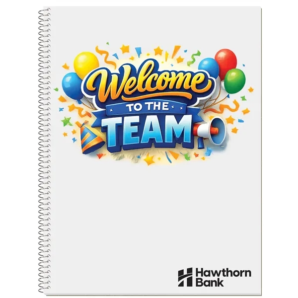 Full color composition notebook with 50 perforated sheets with wide rules,... from ASI 50873 Drum-Line / Drum-line Inc