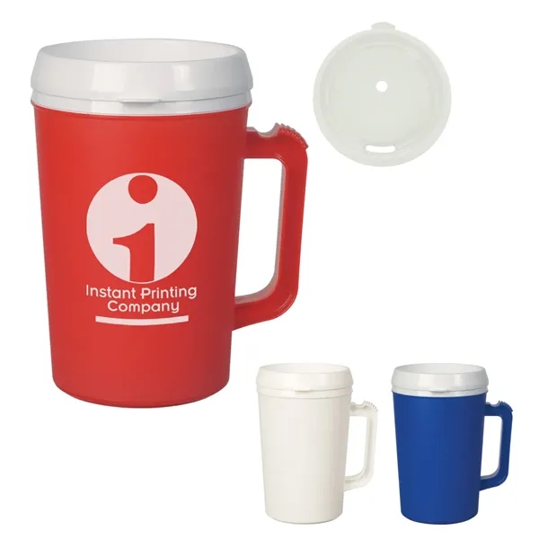 34 oz. insulated mug with sip through lid.... from ASI 61125 Hit Promotional Products / Hit®