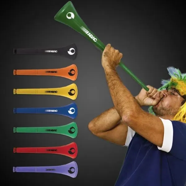 28" plastic stadium horn that collapse down to 15"... from ASI 42016 Brighter Promotions Inc
