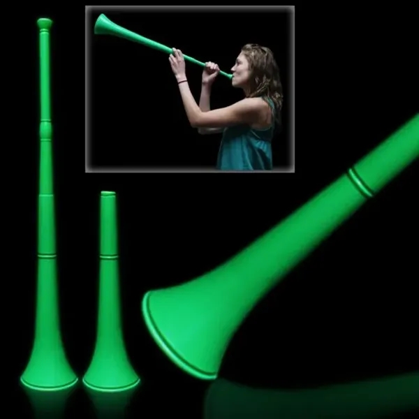 28" plastic stadium horn that collapse down to 15"... from ASI 42016 Brighter Promotions Inc