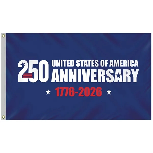 3' x 5' Single Reverse Blue America 250 Anniversary Flag... from ASI 80228 Quinn