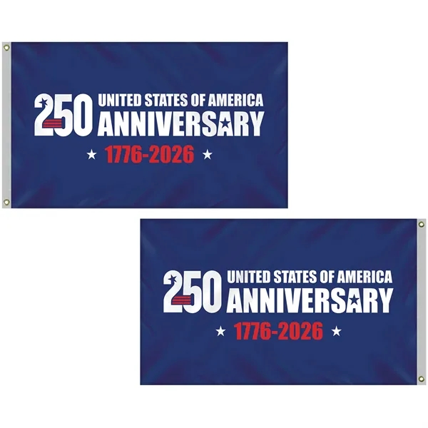 3' x 5' Double Sided Blue America 250 Anniversary Flag... from ASI 80228 Quinn