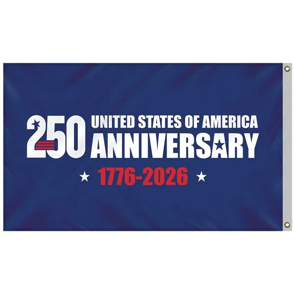 3' x 5' Double Sided Blue America 250 Anniversary Flag... from ASI 80228 Quinn