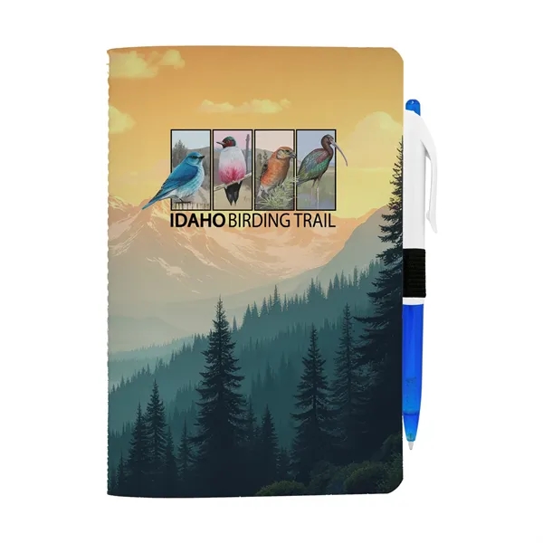 5" x 7" Sewn Paper Cover Notebook with Pen... from ASI 30208 A P Specialties / AP Specialties