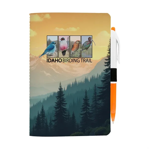 5" x 7" Sewn Paper Cover Notebook with Pen... from ASI 30208 A P Specialties / AP Specialties