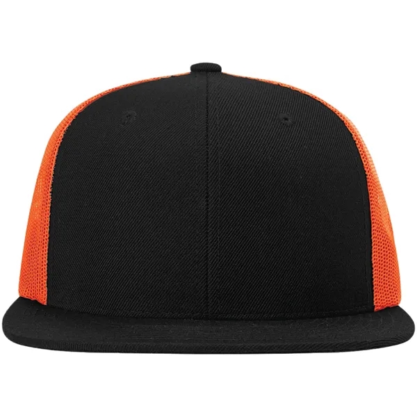 Six-panel, high-profile snapback wool blend flatbill trucker hat.... from ASI 74601 Calico