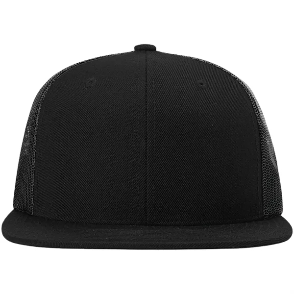 Six-panel, high-profile snapback wool blend flatbill trucker hat.... from ASI 74601 Calico