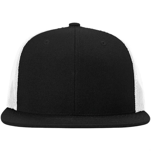 Six-panel, high-profile snapback wool blend flatbill trucker hat.... from ASI 74601 Calico