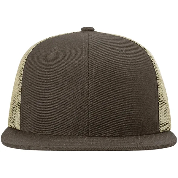 Six-panel, high-profile snapback wool blend flatbill trucker hat.... from ASI 74601 Calico