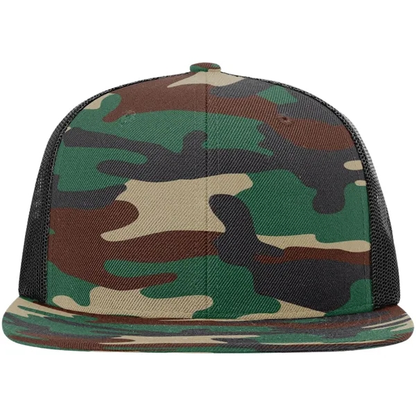 Six-panel, high-profile snapback wool blend flatbill trucker hat.... from ASI 74601 Calico