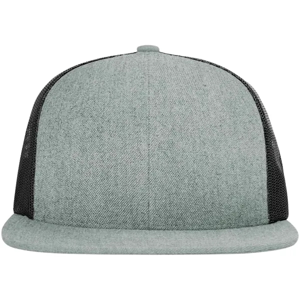 Six-panel, high-profile snapback wool blend flatbill trucker hat.... from ASI 74601 Calico