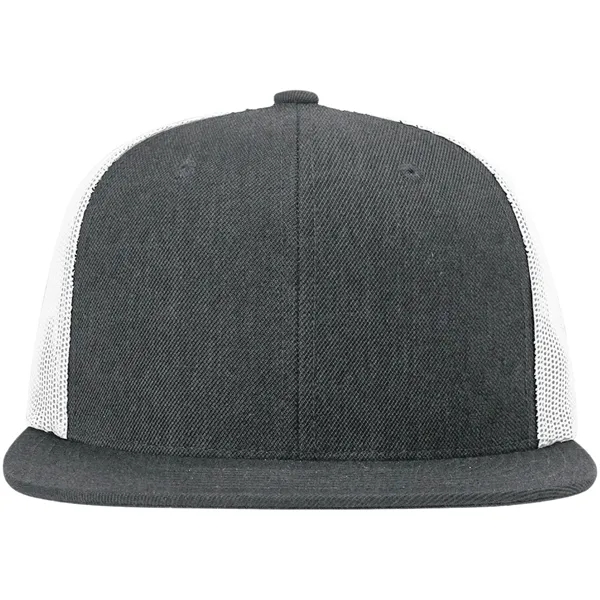 Six-panel, high-profile snapback wool blend flatbill trucker hat.... from ASI 74601 Calico